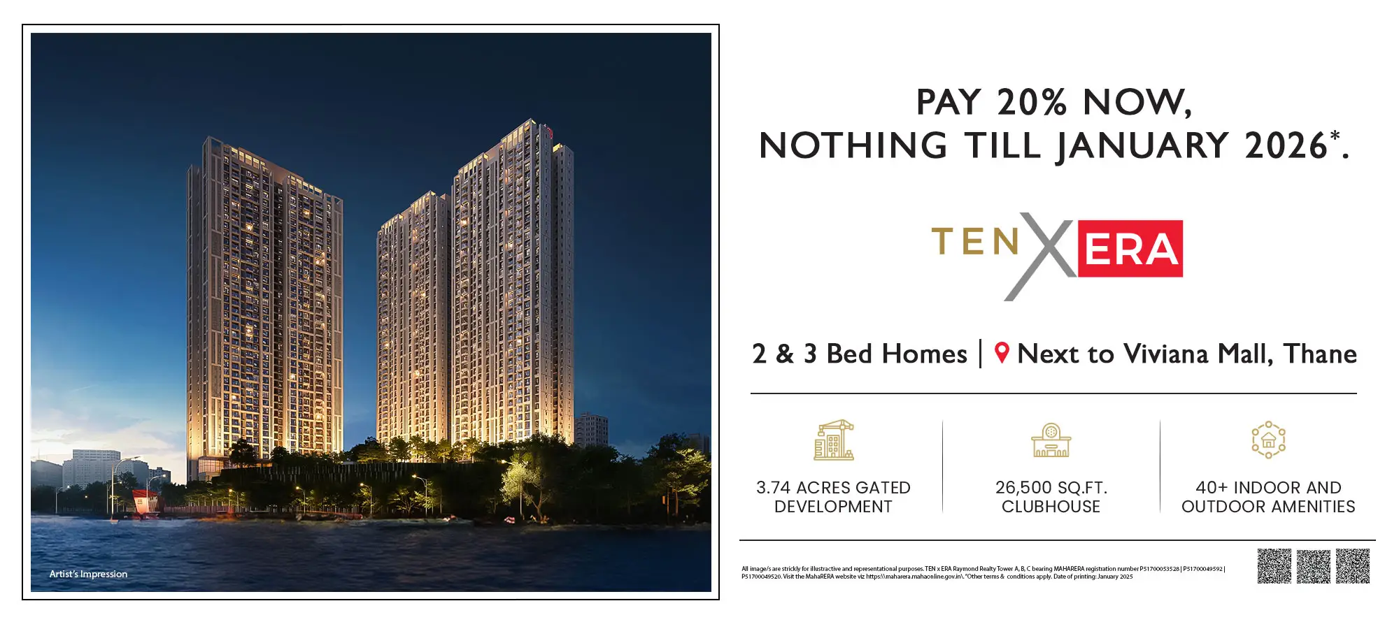 Raymond TenX Era 2 Bed Homes at Thane